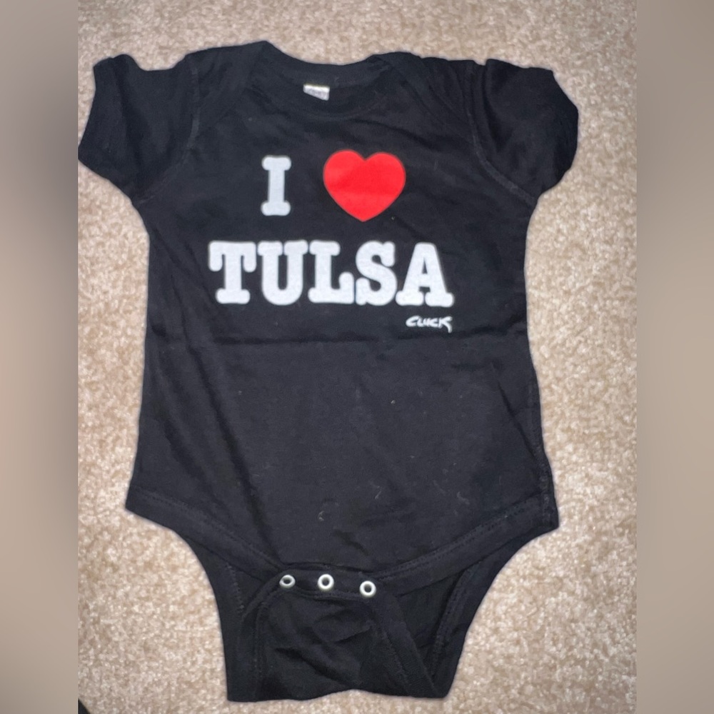 12m I ❤️ Tulsa onesie
